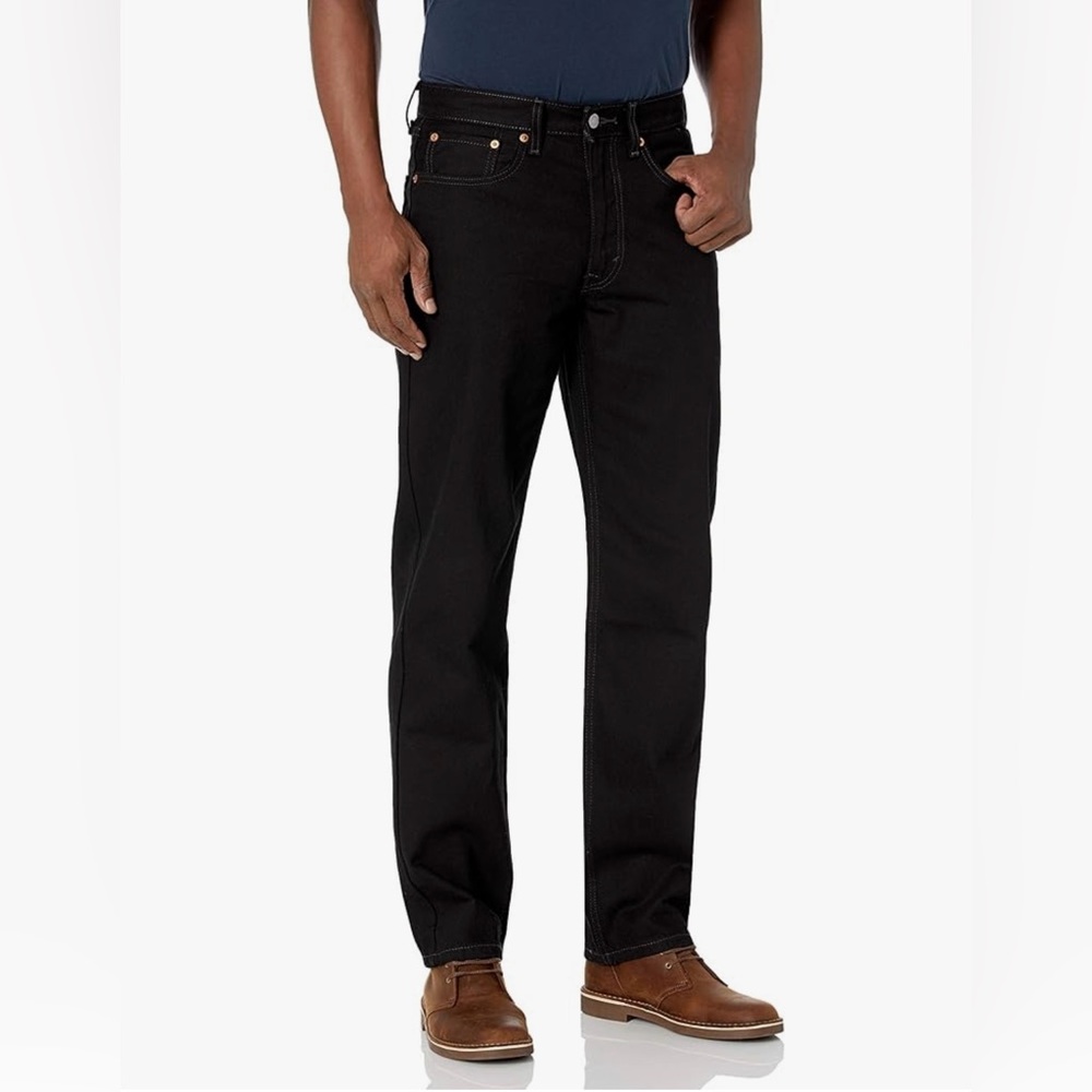 Levi’s 550 Relaxed Fit Black Jeans W36 L36 Men’s Straight Leg Denim